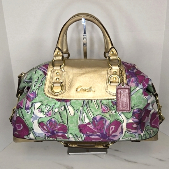 Coach Ashley Floral Satchel Shoulder Bag F16278 Limited Edition Rare - Picture 1 of 13